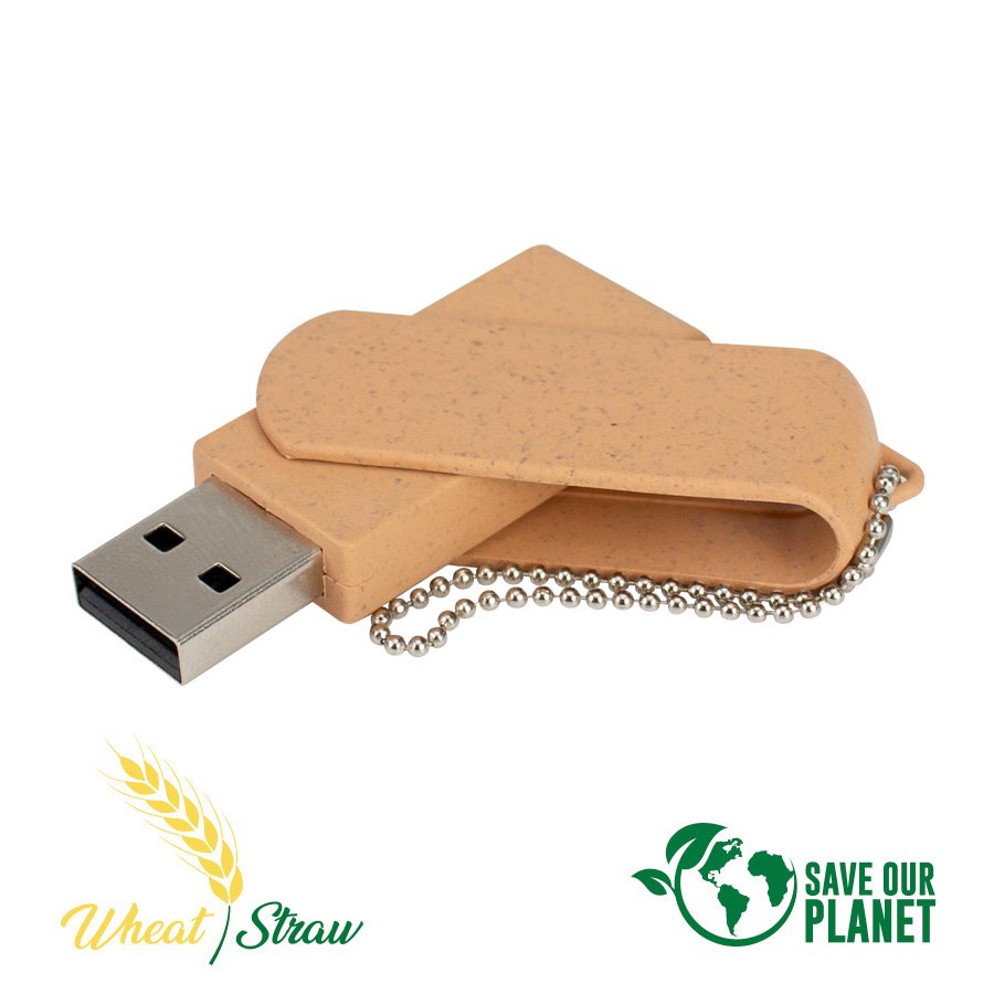 USB Pendrive 16GB de Caña de Trigo