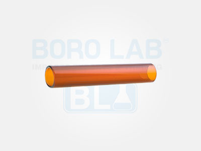 Tubo Borosilicato 3.3 Ámbar Transparente 25 mm Ø x 4 mm Pared x 1350 mm Largo