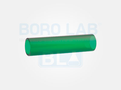 Tubo Borosilicato 3.3 Verde Transparente 32 mm Ø x 4 mm Pared x 1350 mm Largo